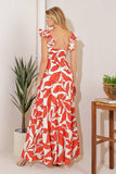 Red Woven Maxi Dress