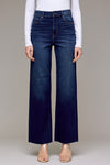 Dark Blue Clean Stretch Dad Jeans