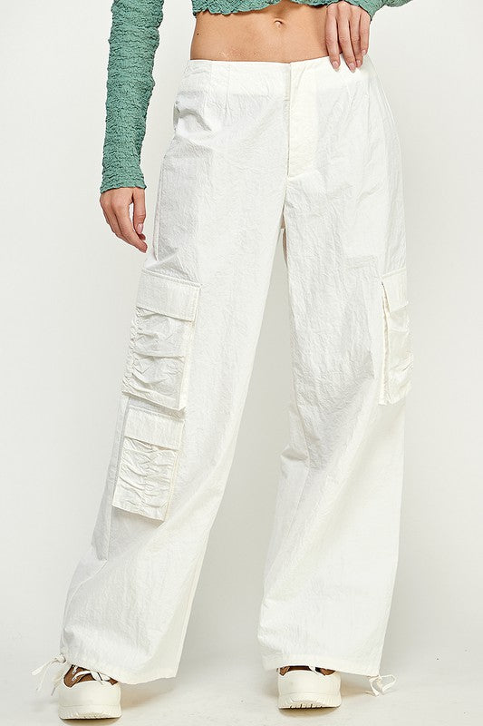 OFF-WHITE Parachute Cargo Pants Limeston