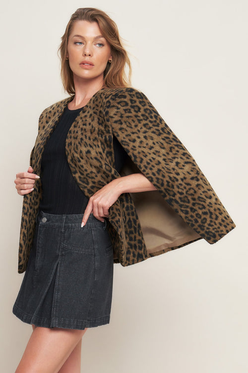 Cheetah Print Cape