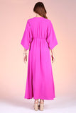 Orchid Crepe Kimono Maxi Dress