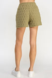 Olive Quilted Shorts