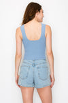 Dusty Blue Colored Sweater Tank Top