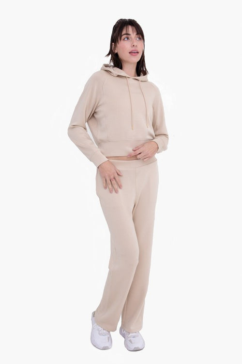 Natural Colored Contrast Seam Joggers