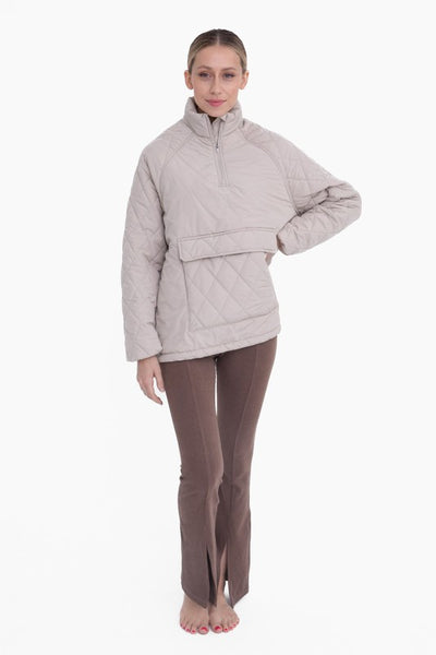 Cocoa Colored Brushed Ribbed Flare Leggings
