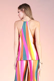 Pink Multi Print Sunset Wonders Cami Top