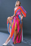 Starry Night One-Shoulder Maxi Elegance Dress