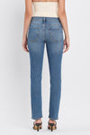 Gina Mid Rise Straight Leg Jeans