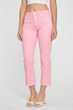 Emery Pink High Rise Cropped Jeans
