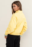 Banana Cream Colored Half Zip Sweatshirt
