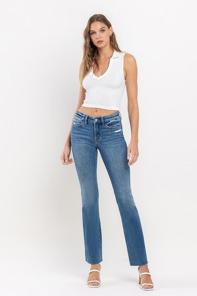 Tara Mid Rise Cropped Bootcut Jeans – THE WEARHOUSE