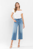 Lana High Rise Cropped Wide Leg Jeans