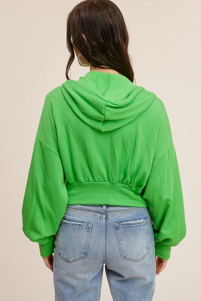 Green Apple Colored Zip Up Hoodie