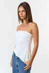 Off-White Asymmetrical Tube Top