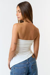 Off-White Asymmetrical Tube Top