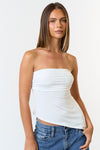 Off-White Asymmetrical Tube Top