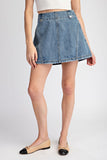 Mineral Washed Mini Skirt