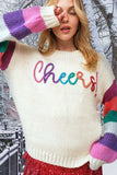 Cheers Sparkle Color Block Sweater