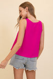 Hot Pink V-Neck Cami