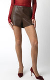 Brown leather Shorts