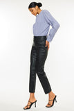 Bonnie Vegan Leather High Rise Skinny Straight