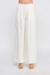 Butter Cream Crinkle Satin Pant