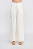 Butter Cream Crinkle Satin Pant