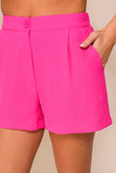 Hot Pink HIgh Waisted Shorts