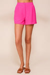 Hot Pink HIgh Waisted Shorts