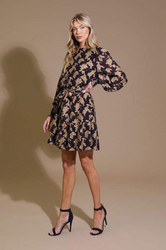 Jacquard Mini Dress