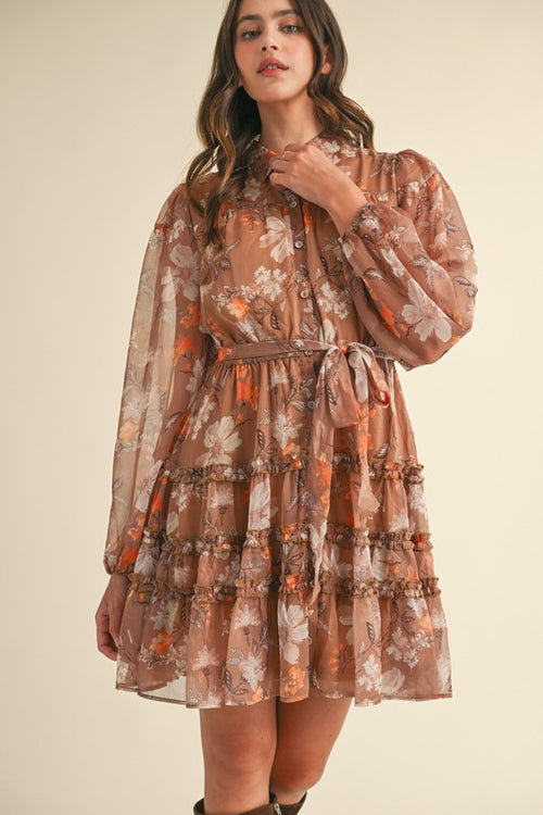 Mocaccino Floral Mini Dress