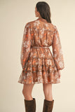 Mocaccino Floral Mini Dress