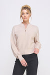 Sandy Half-Zip Waffle Jacket