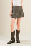 Plaid Woolen Skort