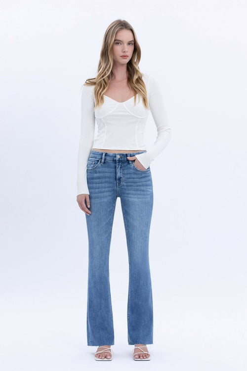 Mid Rise Seamless Bootcut Jean