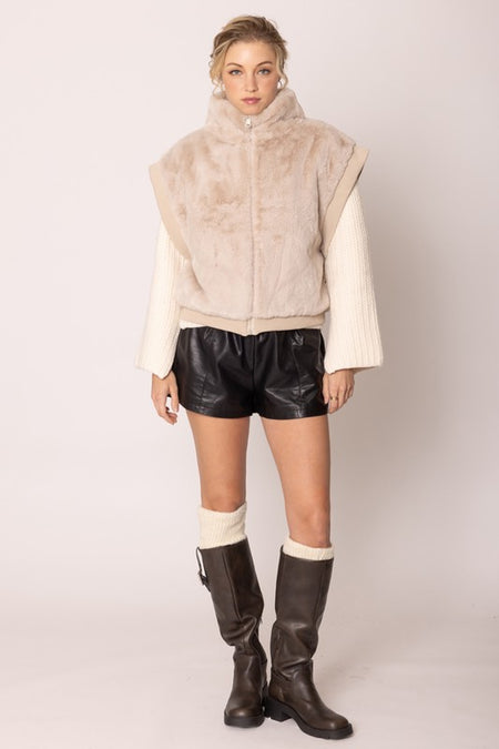 Flutter Sleeve Denim Jacket