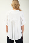 Off-white Frayed Button Down