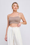 Mocha Cable Knit Bralette