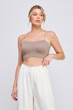 Mocha Cable Knit Bralette