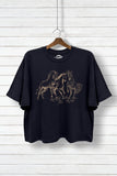 Black Wild Horses Graphic Tee