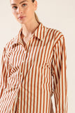 Striped Woven Button Down Shirt