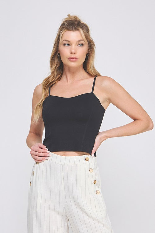 Black Smooth Knit Bralette