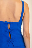 Royal Blue Back Tie Top