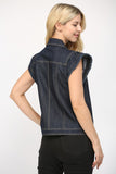Flutter Sleeve Denim Jacket