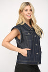 Flutter Sleeve Denim Jacket