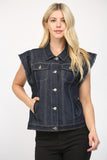Flutter Sleeve Denim Jacket