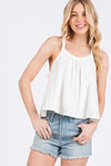 Off-White Racerback Swing Tank Top