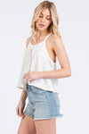 Off-White Racerback Swing Tank Top