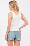 Ivory Double Layered Tank Top