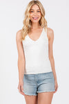 Ivory Double Layered Tank Top